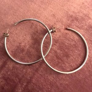 Tiffany & Co silver hoop earrings